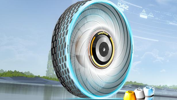 Goodyear reCharge Concept: Der Reifen, der sich selbst erneuert