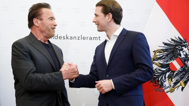 Arnold Schwarzenegger visits Vienna