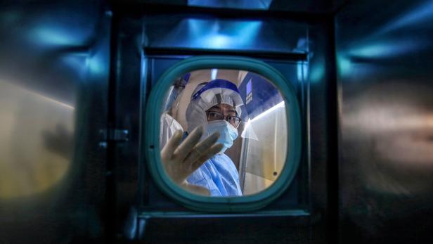 Ein Spital in Wuhan: In China wird Remdesivir bereits getestet.