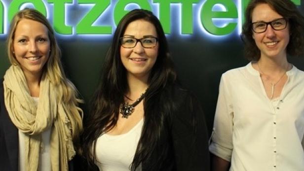 Drei Netzeffekt-Neuzugänge aus dem ersten Halbjahr 2015: Julia Deberling, Susanne Jelacic und Sophia Smittenberg.