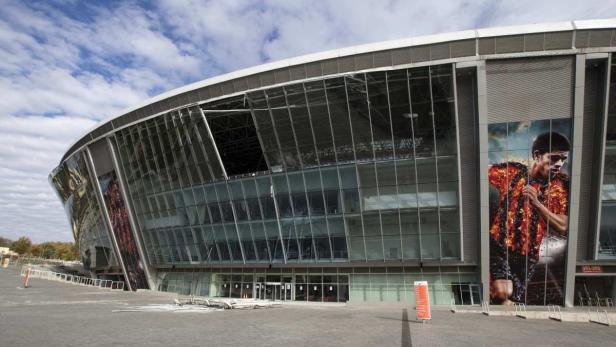 In der Donbass Arena wurde zulett kein Fußball mehr gespielt.