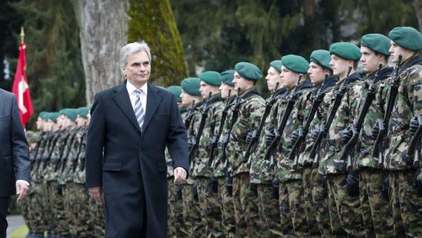 Traditionsbesuch: Faymann besuchte Präsident Burkhalter.