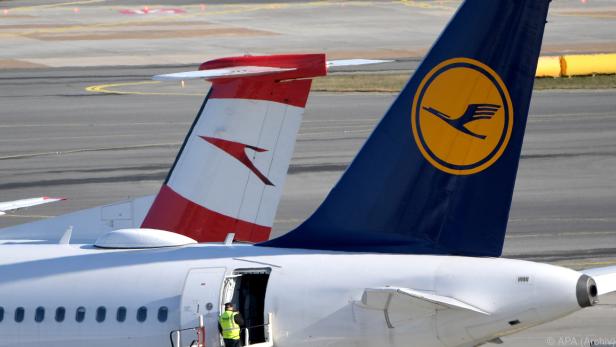 Lufthansa und AUA spüren die Auswirkungen der Pandemie