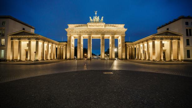 Place in front of Brandenburg Gate in Berlin