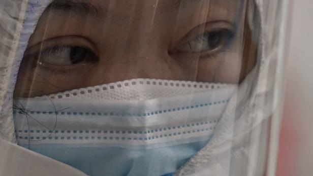 Medizinerin in einem Spital in Wuhan im Jänner.