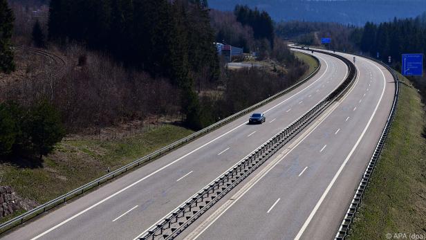 Wenig Verkehr auf deutscher Autobahn