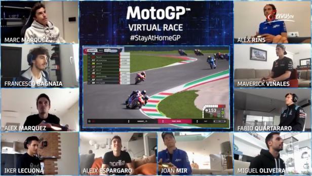 Motorrad-Rennen am Computer werden live übertragen