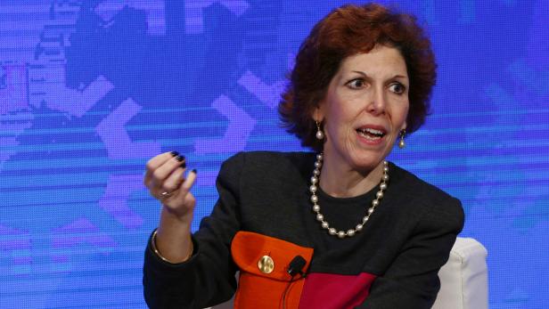 FILE PHOTO: FILE PHOTO: Cleveland Fed President Loretta Mester takes part in a panel convened to speak about the health of the U.S. economy in New York