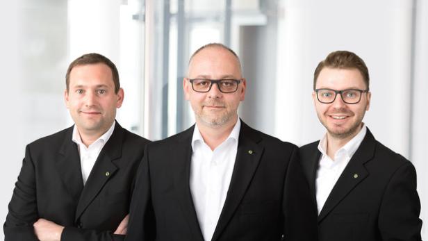 Foto Geschäftsführung, v.l.n.r.: Gregor Reindl, Michael Münzer, Ewald-Marco Münzer
