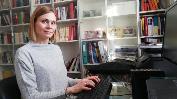 KURIER-Redakteurin Claudia Stelzel-Pröll arbeitet schon seit Wochen von zuhause aus