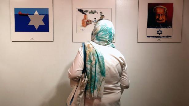 Ein anti-israelischer Karikaturenwettbewerb in Teheran sorgt für Verstimmung.