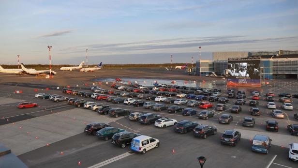 Aerocinema: Flughafen von Vilnius wird zum Autokino