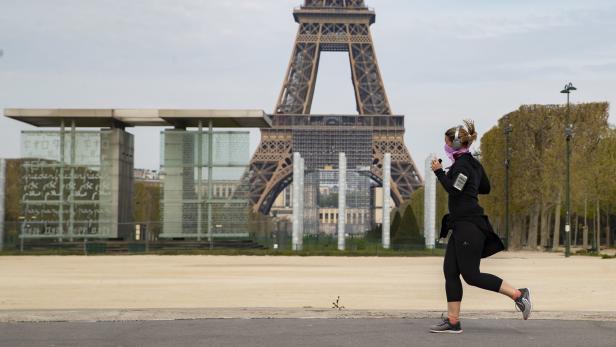 Frankreich: Jogger und Radfahrer müssen zehn Meter Abstand halten