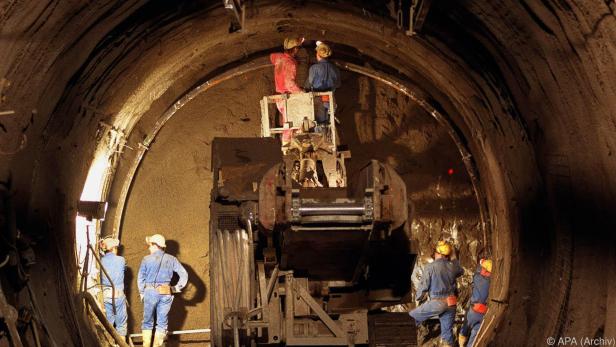 Bauarbeiten am Semmering-Basistunnel