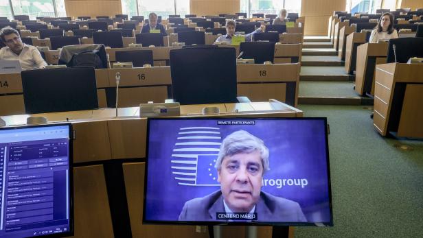 EU Parliament committee hearing with Eurogroup President Mario Centeno 