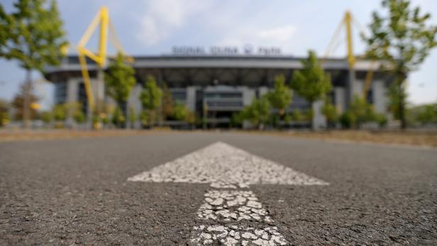 Borussia Dortmund's empty stadium during Corona crisis