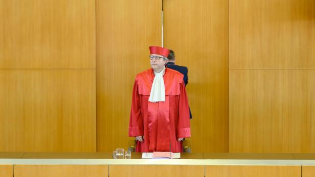 Gerichtspräsident Andreas Voßkuhle an seinem vorletzten Arbeitstag im Amt.