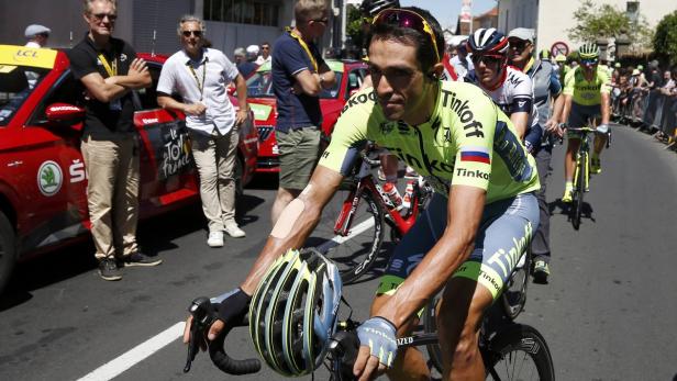 Alberto Contador hatte bei der Tour viel Pech.