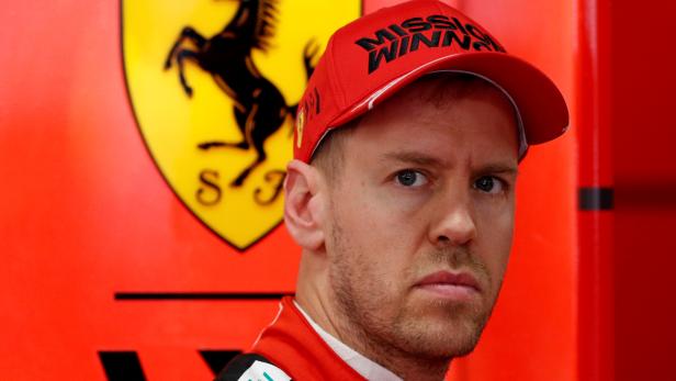 FILE PHOTO: Ferrari's Sebastian Vettel during testing