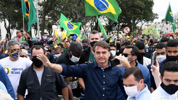 Präsident Jair Bolsonaro gibt sich gerne volksnah