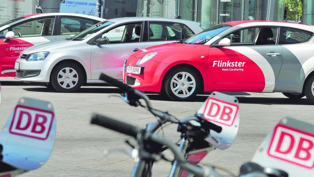 Carsharing in Berlin boomt: Einer der größten Anbieter von Leihautos und Leihfahrrädern ist die Deutsche Bahn.