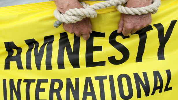Amnesty International: Protest gegen Folter in syrischen Gefängnissen.