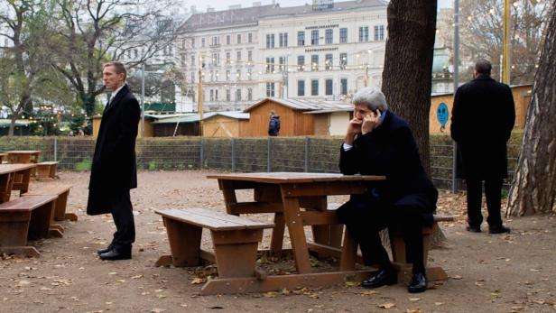 November 2014, Iran-Gespräche: Kerry macht Pause im Resselpark.