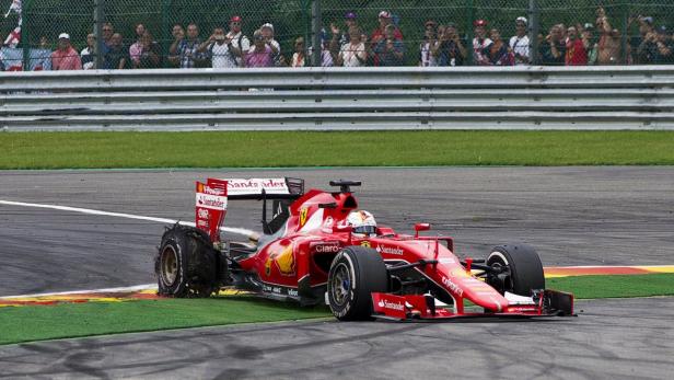 Sebastian Vettel hatte Glück im Unglück.