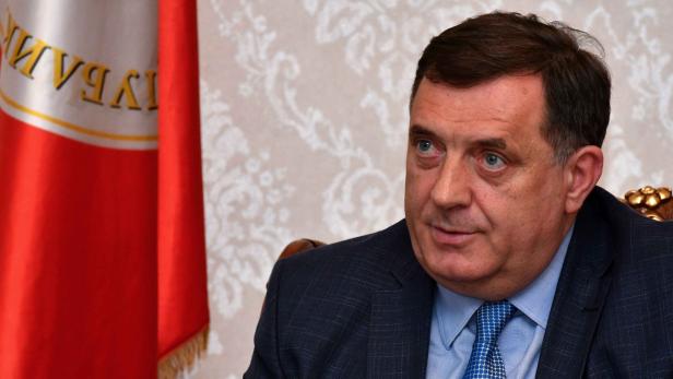 Milorad Dodik, Präsident der autonomen Republika Srpska in Bosnien, pflegt traditionell gute Beziehungen mit Vladimir Putin