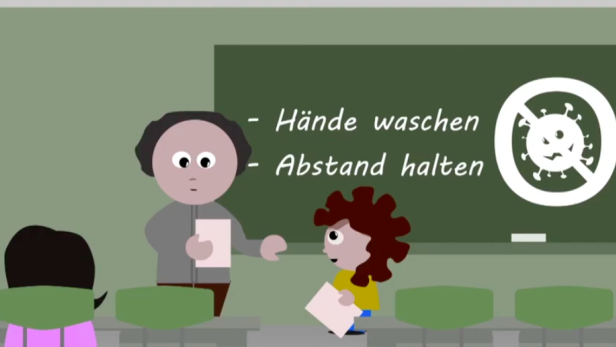 Cartoon-Video soll Schülern den neuen Schulalltag vermitteln