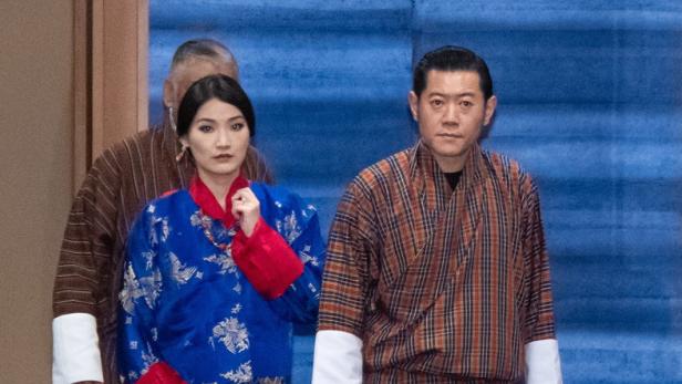 König Jigme Khesar Namgyel Wangchu und seine Ehefrau Jetsun Pema