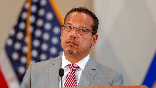 Minnesota Attorney General Ellison announces charges against former police officers involved in Floyd death