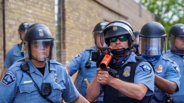 Polizisten in Minneapolis am 27. Mai.
