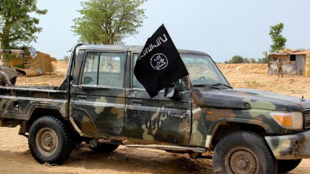 Fahrzeug der Terror-Gruppe Islamischer Staat in Westafrika-Provinz (Iswap, Archivbild).