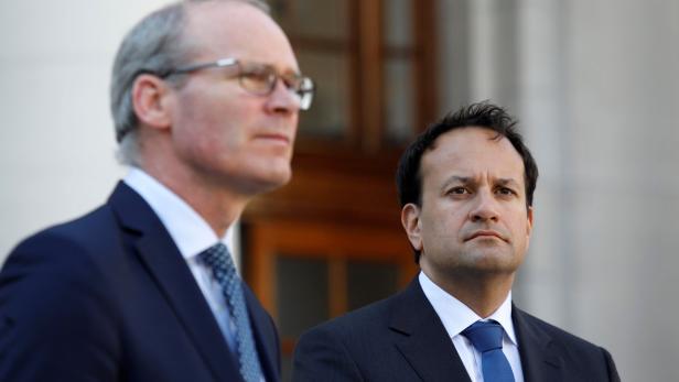 Premier Leo Varadkar (re.) und der Vize-Chef von Fine Gael, Simon Coveney