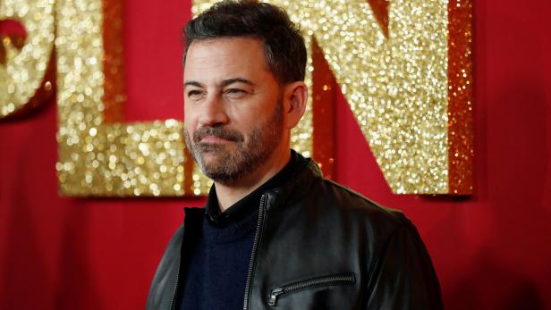 FILE PHOTO: Television host Jimmy Kimmel poses at a premiere for the movie Dumplin' in Los Angeles, California