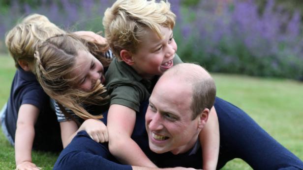 Prinz William mit seinen Kiddies