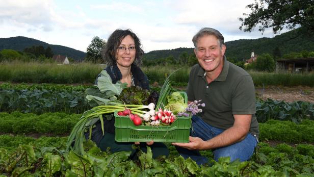 Das Bio-Gemüse aus ihrem „Kuchlgartl“ verkauft Kodym in einem Selbstbedienungsladen oder via Abo in Kisten.