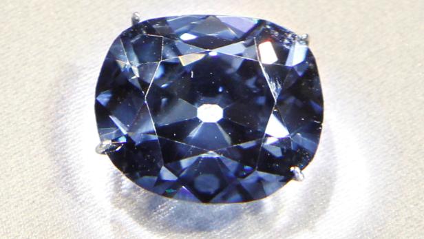 Der &quot;Hope&quot;-Diamant ist im Smithsonian National Museum of Natural History in Washington ausgestellt