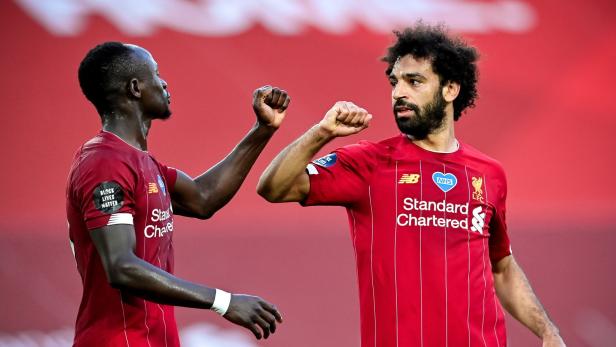 Die Liverpool-Stars Mane und Salah