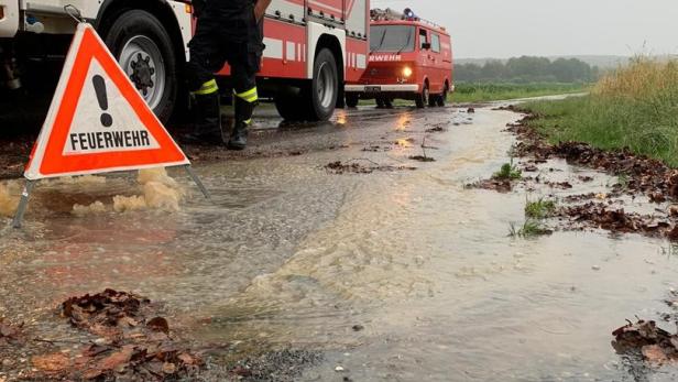Unwetter: Feuerwehren im Südburgenland im Einsatz
