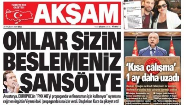 "PKK ist nach Wien umgezogen": Erdoğan-Presse attackiert Kurz