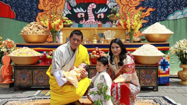 Die Königsfamilie von Bhutan