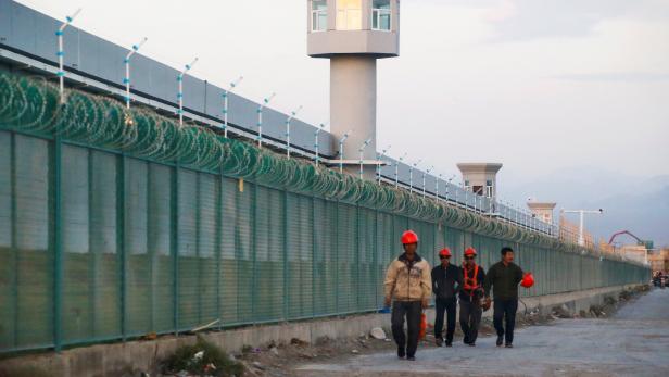Ein mutmaßliches Umerziehungslager in Xinjiang