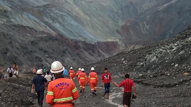 Erdrutsch in Jade-Mine in Myanmar: Mehr als hundert Tote