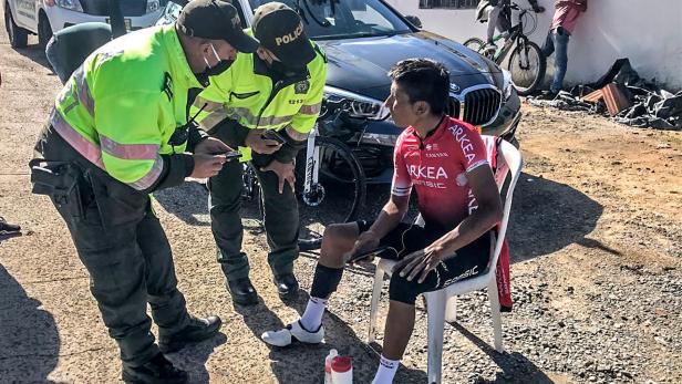 CYCLING-COLOMBIA-QUINTANA-ACCIDENT