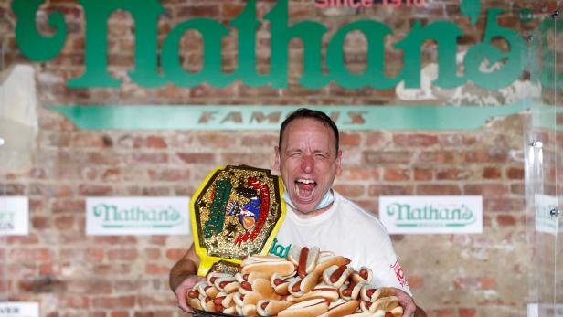 FILE PHOTO: Nathan's Famous Fourth of July International Hot Dog-Eating Contest in Brooklyn, New York
