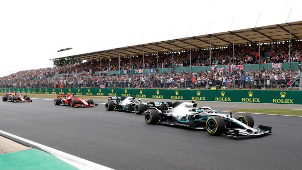 FILE PHOTO: Action from the 2019 British Grand Prix at Silverstone