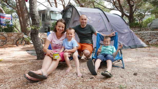 Campers Freuden auf der kroatischen Insel Cres