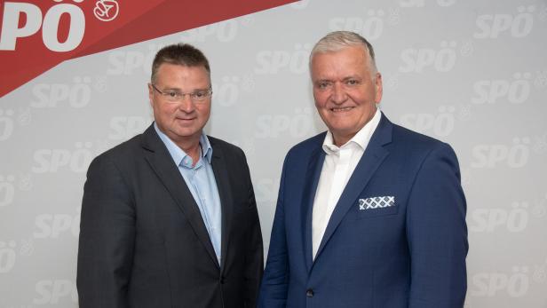 SPÖ-Landesgeschäftsführer Wolfgang Kocevar und Vorsitzender und LH-Vize Franz Schnabl